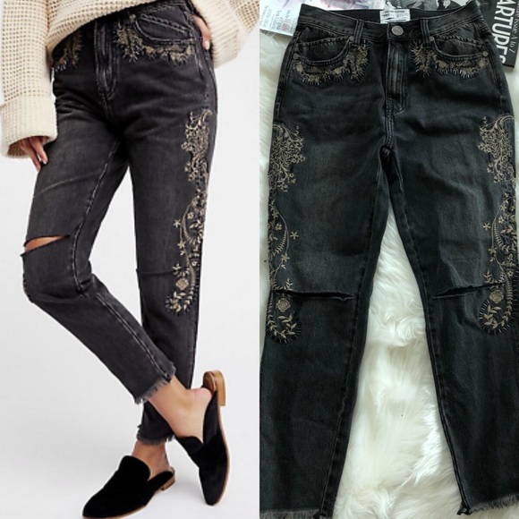 One Teaspoon Embroidered Legend Jeans - Picture 1 of 8